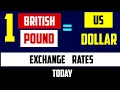 1 British pound Sterling to US dollar Exchange Rates Today 21 June 2024 GBP to USD