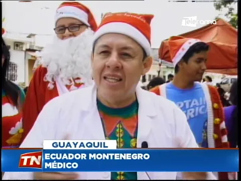 Médicos realizaron agasajo navideño a niños del suburbio de la ciudad