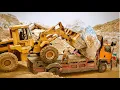 Download Lagu Unbelievable Mountain Work | Huge Trucks Loading Stones for Marble Processing 
