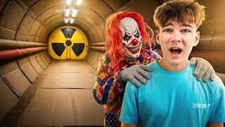 We Got Trapped in a Cardboard Bunker… With a Clown Chasing Us