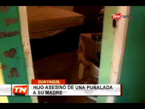 Hijo asesinó de una puñalada a su madre