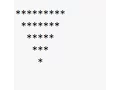 C Program To Print invert Full Pyramid Example - 6