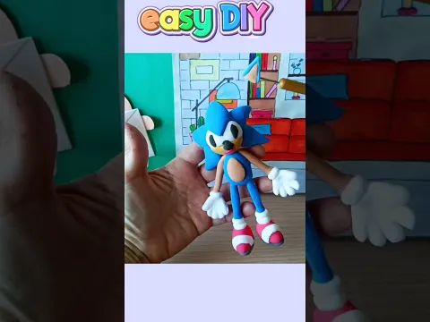 Easy DIY Hedgehog Sonic/ Tutorial #craft #handmade #clay #toys