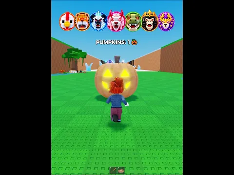 PUMPKINS vs EVERY BOSS!! ππ± #roblox #robloxshorts #stealanegg #halloween #brainrot