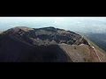 Lagu Vesuv volcano crater drone flight