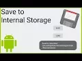 Write Text File to Internal Storage - Android Studio Tutorial