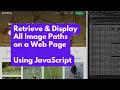 How to Retrieve and Display All Image Paths on any Web Page Using JavaScript