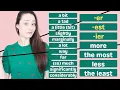 ADJECTIVES COMPARATIVES SUPERLATIVES - everything you need to know