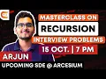 Masterclass on Recursion Problem