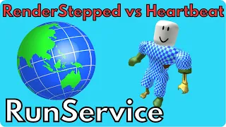 render stepped vs heartbeat runservice in roblox studio