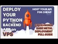 How to host your python backend API on a VPS for cheap