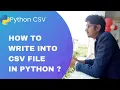 How to write into CSV file with delimiter using DictWriter class Python CSV in Tamil