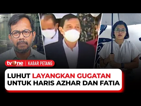 Pencemaran Nama Baik, Luhut Gugat Haris Azhar Rp 100 M