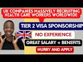 HEALTH CARE VISA SPONSORSHIP JOBS IN THE UK CARE HOME HIRING FROM OVERSEAS