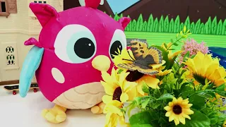 Игрушка Совёнок Хоп-Хоп нашёл в песочнице животных и насекомых!
