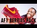 Nike Air Force 1 QS Dark Team Red Uni Gold Patent On Foot Review QuickSchopes 910 Schopes IO4489 601