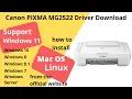 Canon PIXMA MG2522 Driver Download and Setup Windows 11 Windows 10 Mac 14 Mac 13