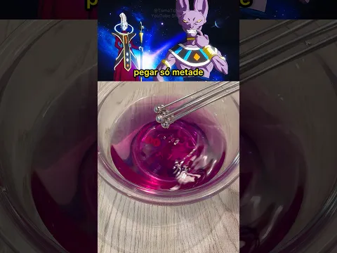 Dragon Ball Super Beerus - Gelatina sem corante artificial #tomotchan #receita #dragonballsuper