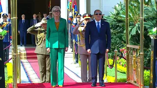 الرئيس عبد الفتاح السيسي يستقبل اليوم، بقصر الاتحادية،سام موستين الحاكم العام لكومنولث أستراليا #etc