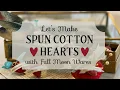 Let s Make Spun Cotton Hearts Easy DIY Valentine s Day Craft Tutorial Make Pins Ornaments