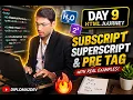 HTML Day 9 Subscript Superscript Pre Tag Explained Diploma2Dev04131