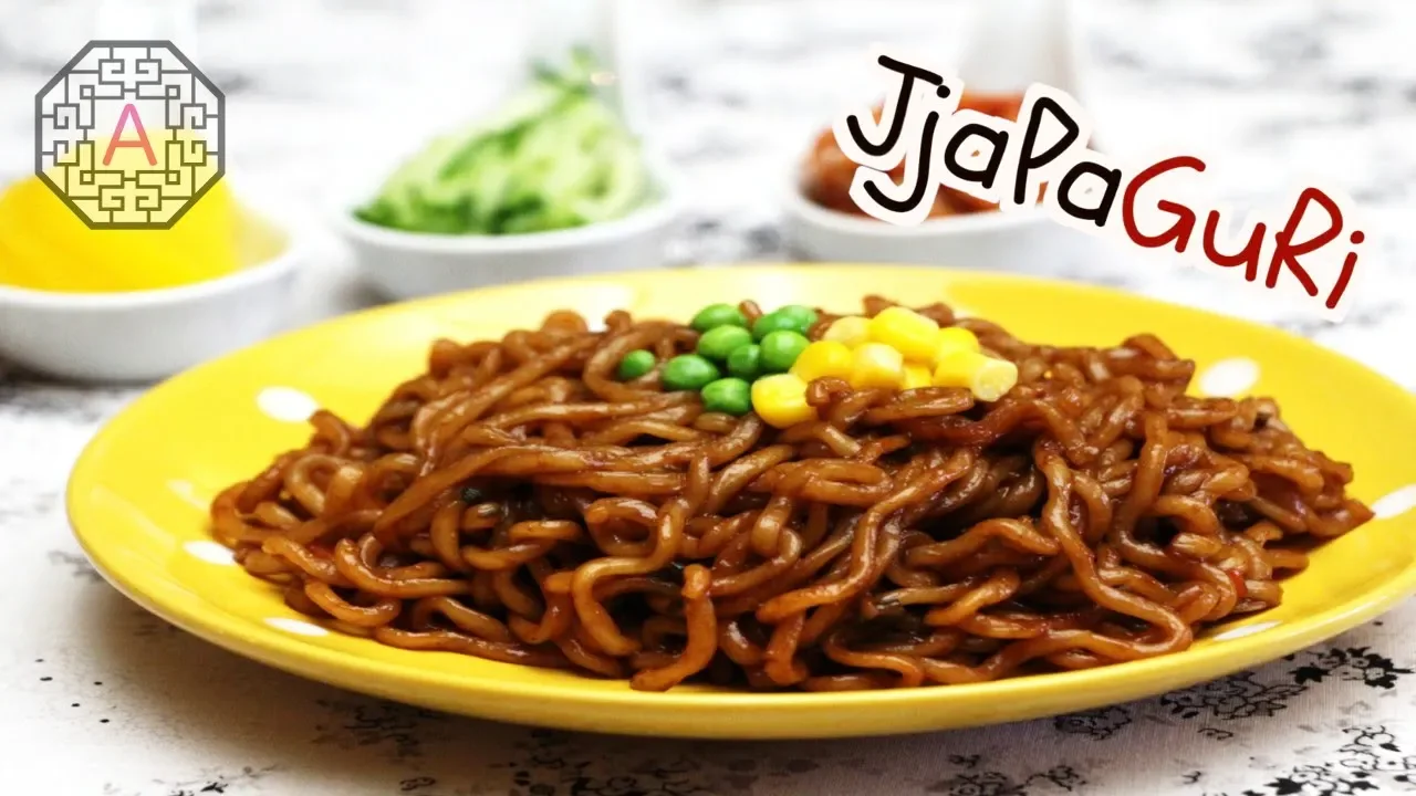  Korean TV Show Recipe Jjapaguri () from ,  (Dad, where are you going?)