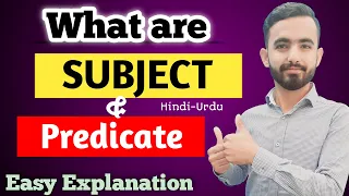 What are Subject Predicate Two parts of a sentence