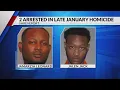 SPD arrests 2 in connection with late January homicide outside Mansfield Rd liquor store