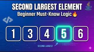 Most Asked Array Question - Second Largest Element DSA in Java