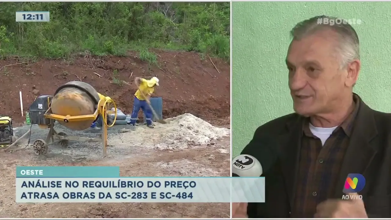 Análise no reequilíbrio do preço atrasa obras da SC-283 e SC-484