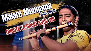 Download Malare Mounama | Tribute To Great S.P.B.Sir | Rajesh Cherthala | Flute Cover MP3