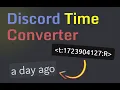 How to create dynamic Discord timestamp easily