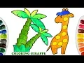 Drawing Giraffe Coloring Giraffe Colors For Kids and Toddlers Coloring Pages