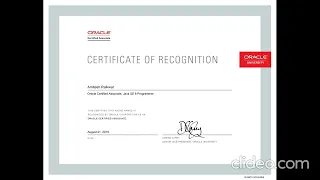 Oracle Certified Associate Java SE 8 Programmer -