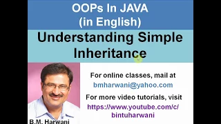 Simple Inheritance Tutorial in Java in English