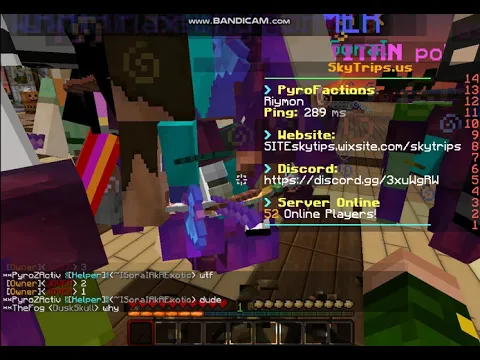 Minecraft server video for SKYTRIPS NETWORK