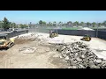 OCC Recycling Center Demolition with Caterpillar Tier 4 Heavy Equipment