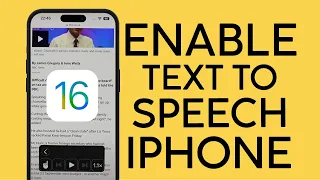 How To Enable Text To Speech On IOS 16 IPhone 2022 