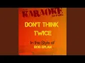 Download Lagu Don't Think Twice It's Alright (In the Style of Bob Dylan) (Karaoke Version)