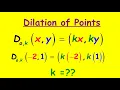 Geometry How to Find the Scale Factor Dilate Dilation about Orign Mathgotserved Explained Steps