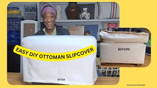 How to Sew an Ottoman Slipcover Easy DIY for a Cozy Finished Home
