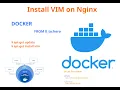 07 - Install vim on nginx docker tutorial