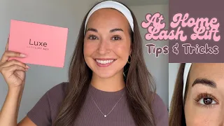 AT HOME LASH LIFT TIPS TRICKS WITH LUXE COSMETICS