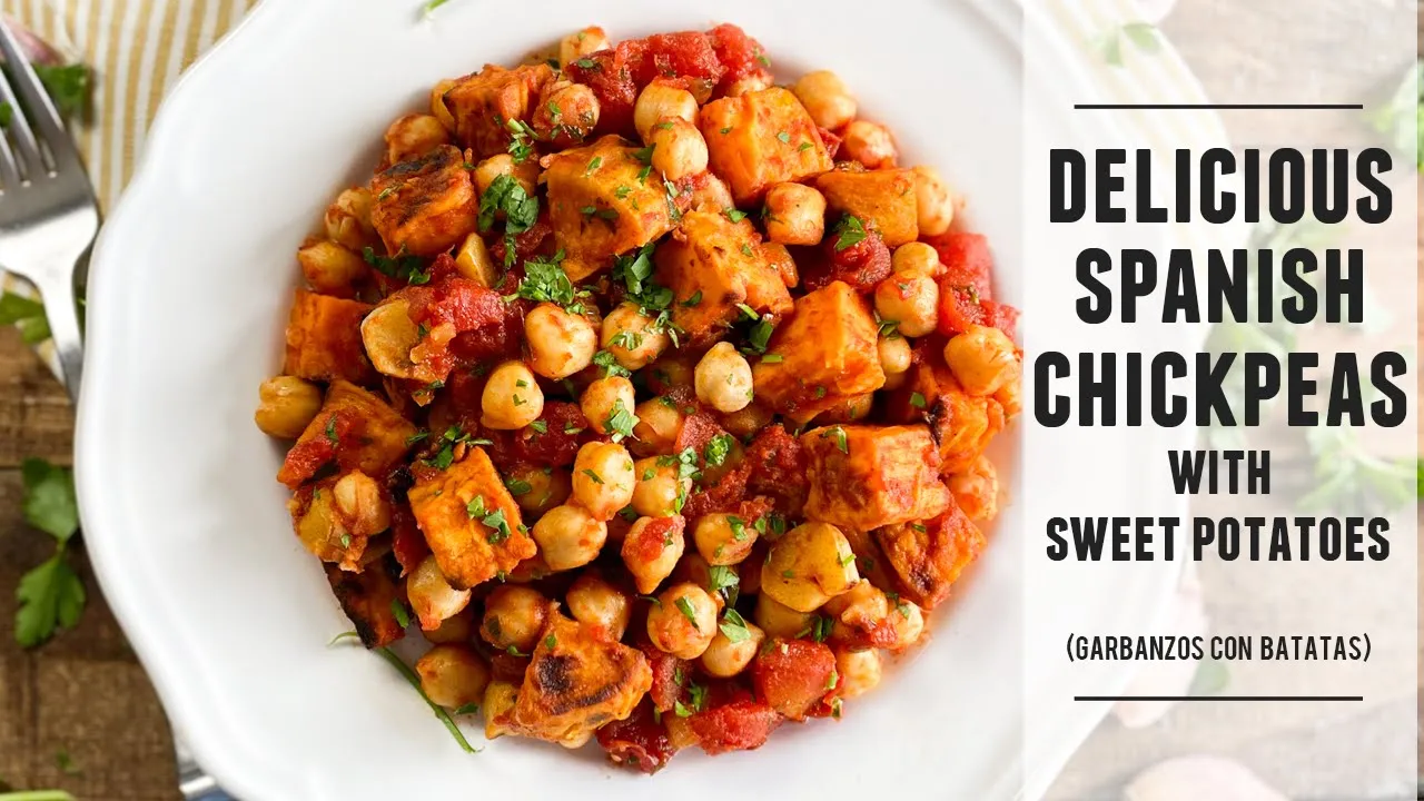 A Healthy & Delicious Spanish Chickpea Dish thats Bursting with Flavor