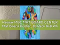 Review MBC MAT BOARD CENTER Mat Board Center 10 Pack 8x8 White Backing Boards Cardboard for Arts
