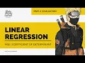 Evaluating Linear Regression MSE Coefficient of Determinant Linear Regression - 03