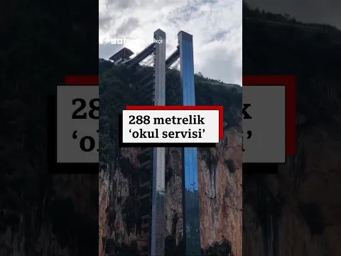 Çin'de 288 metrelik 'okul servisi'