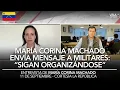 Download Lagu María Corina Machado speaks to the military in an interview today, September 11: \
