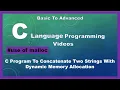String Append i e Concatenation With Dynamic Memory Allocation in C
