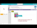 Code org Course E Lesson 13 Functions with Artist